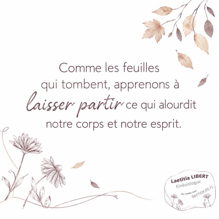 Et si l’automne nous invitait à lâcher prise ?